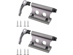 Portabicicletas con palanca de liberación rápida, clip de montaje de aluminio para bicicletas, portaequipajes para camioneta, remolque o furgoneta