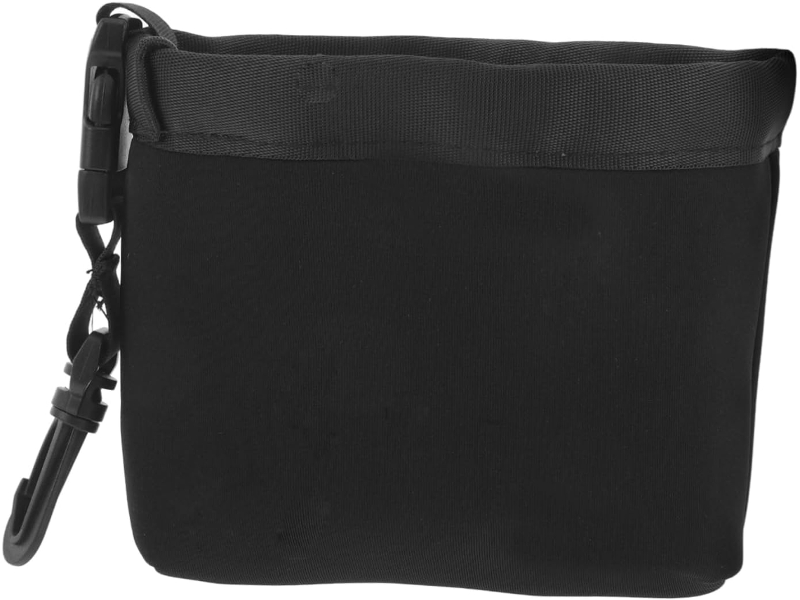 Bolsa portátil multifuncional para limpiar palos de golf, con clip extraíble y paño de fácil limpieza.