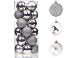 KOFIHETY 24 Bolas de Navidad, Adornos para Árbol de Navidad, Decoraciones de Bola, Fiestas de Boda de Navidad