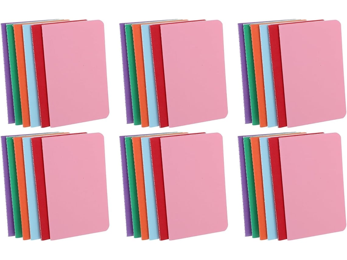 Juego De 36 Minicuadernos De Bolsillo Con Hojas Rayadas, Cuadernos Portátiles Para Estudiantes Y Oficina.