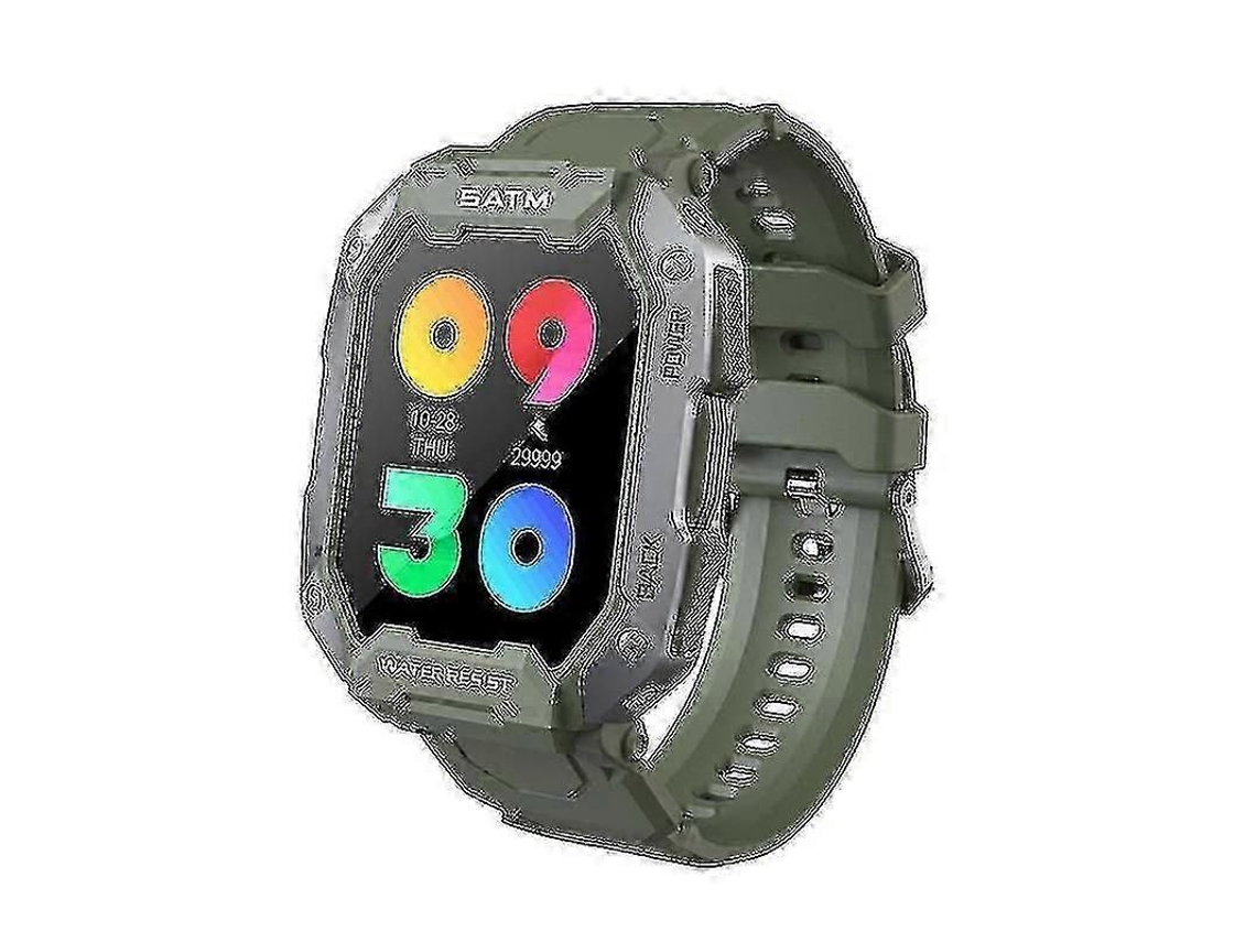 Relógio Inteligente Militar Ao Ar Livre 5atm Smartwatch Tático Impermeável Para Homens