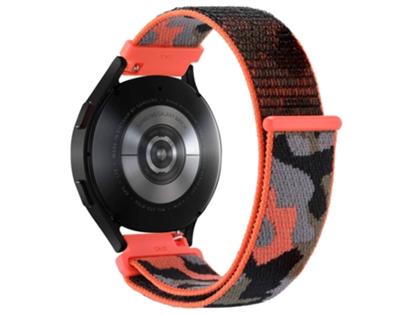 Correa de nailon 22mm ajustable para Samsung Galaxy Watch 3 45mm/Huawei Watch GT3 Pro 46mm - anaranjado