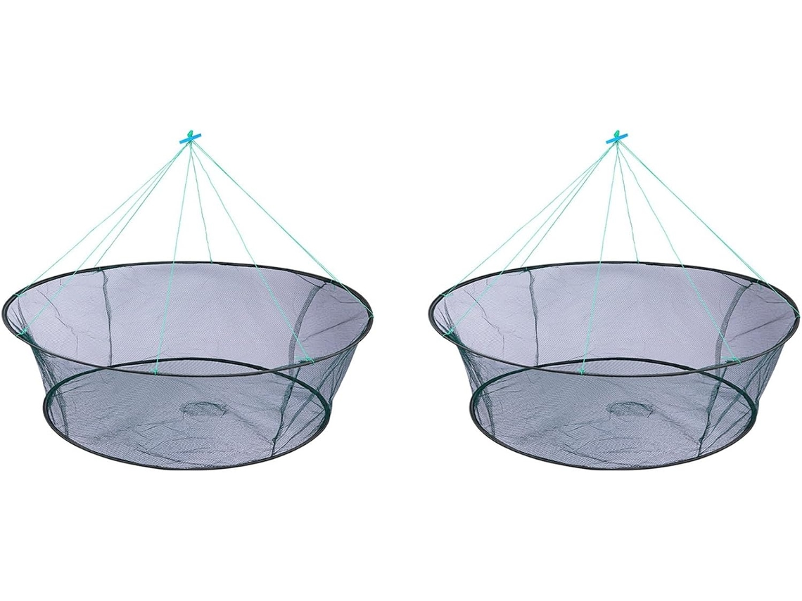 Redes plegables SFUSHOS para la pesca de cangrejos de río, camarones y carnada.