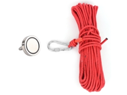 Imán Magnético Para Pesca De 245 Libras N35 Con Cuerda Roja De 20 M, Anzuelo Recubierto De Ni+cu+ni Para Reciclaje, Rio