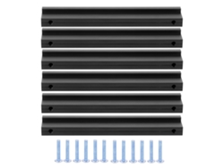 6 Juegos De Tiradores En T De Aleación De Aluminio Para Armarios Y Cajones, 96 Mm, Color Negro.