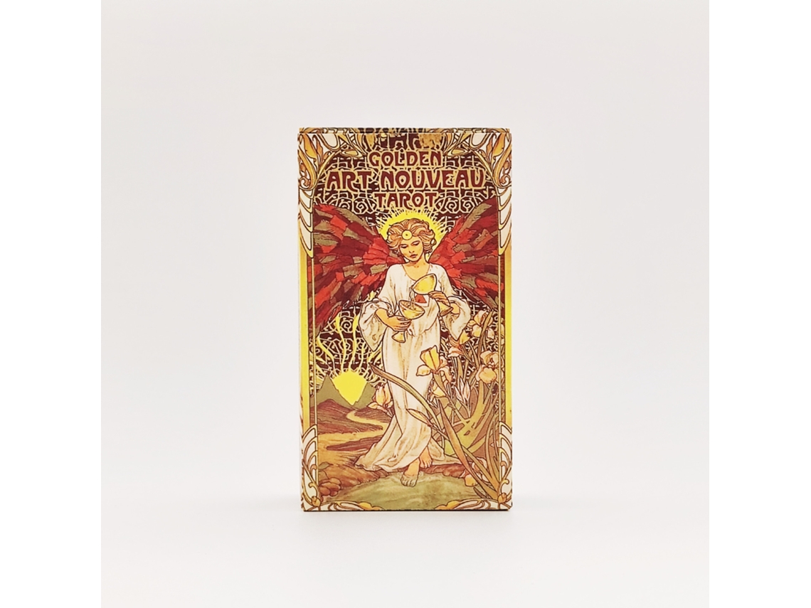 Nuevo Juego De Cartas De Tarot De Estilo Art Nouveau Dorado De 12*7