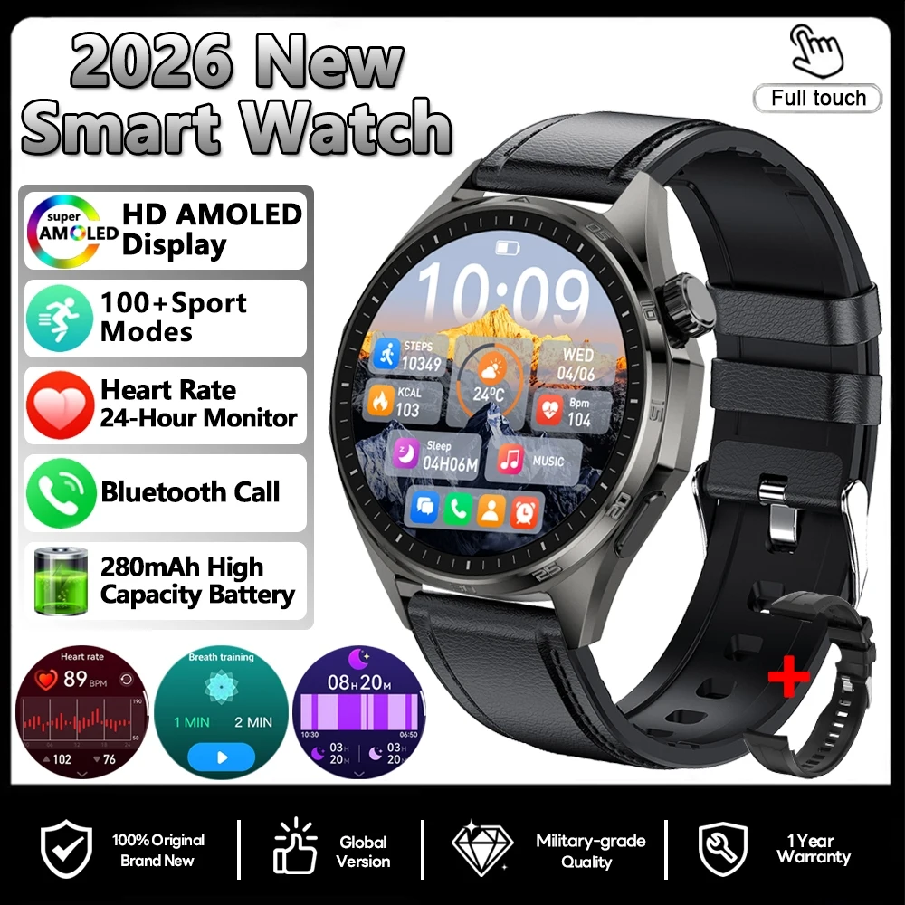 Reloj Inteligente Con Gps, Funciones Para Deportes Al Aire Libre, Nfc, Monitorización De La Salud Y Llamadas Bluetooth.