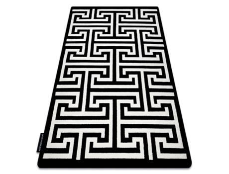 Alfombra Hampton Crown Negro (160 x 220 cm)