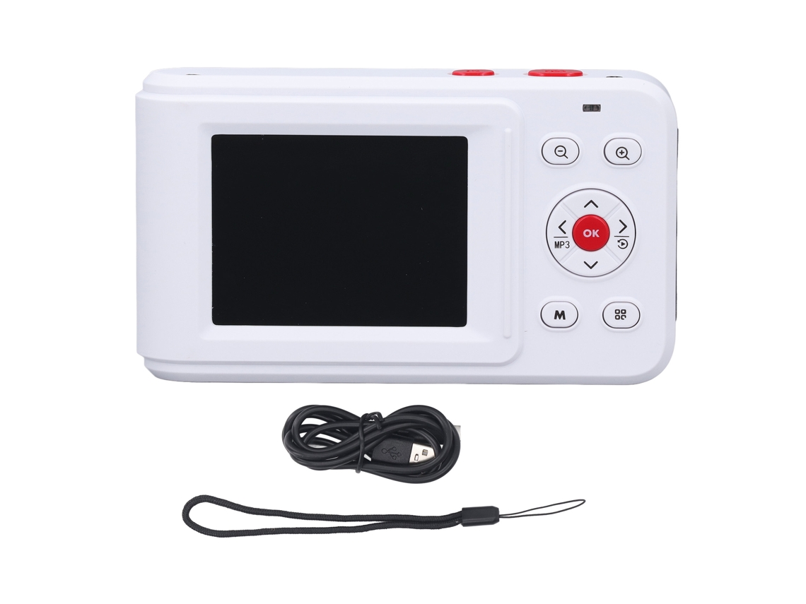 Cámara Digital Compacta 72mp 2.5k Pantalla Dual 16x Zoom Autofocus Para Viajes Reuniones Graduaciones Blanca