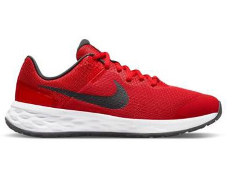 Zapatillas Deportivas NIKE Revolution 6 Nn Gs (Rojo - Tejido, Material Sintético- 37,5)