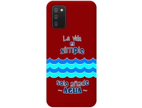 Carcasa Samsung Galaxy A02s TUMUNDOSMARTPHONE Agua Rojo