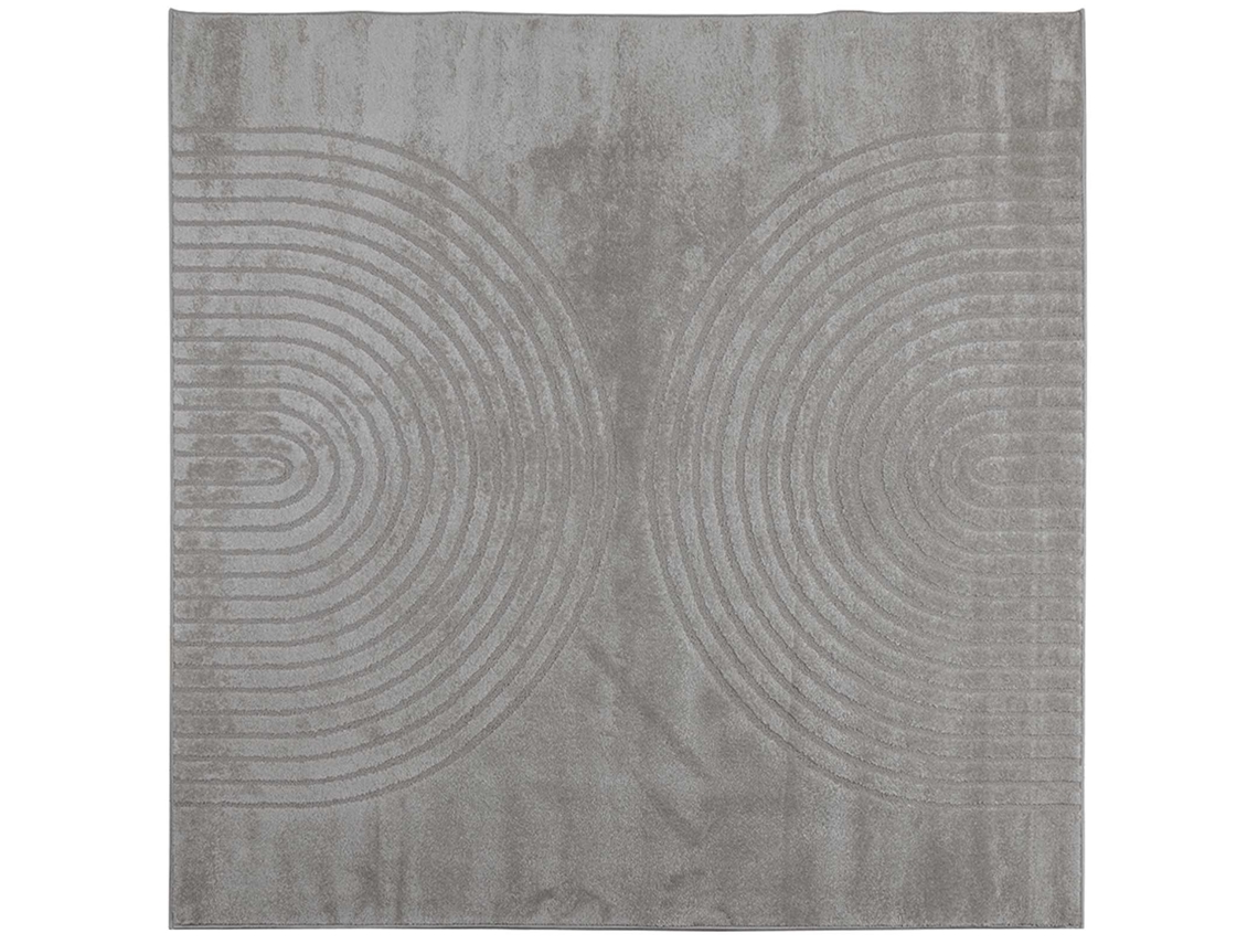 Vidaxl Alfombras De Área Cuadrado Galati Gris 240 X 240 Cm Poliéster