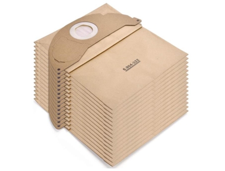 Bolsa de basura con filtro de vacío, bolsa de basura para recolección de polvo, 6.904-322,0, piezas de aspiradora Karcher A2004 Wd2, 15 piezas