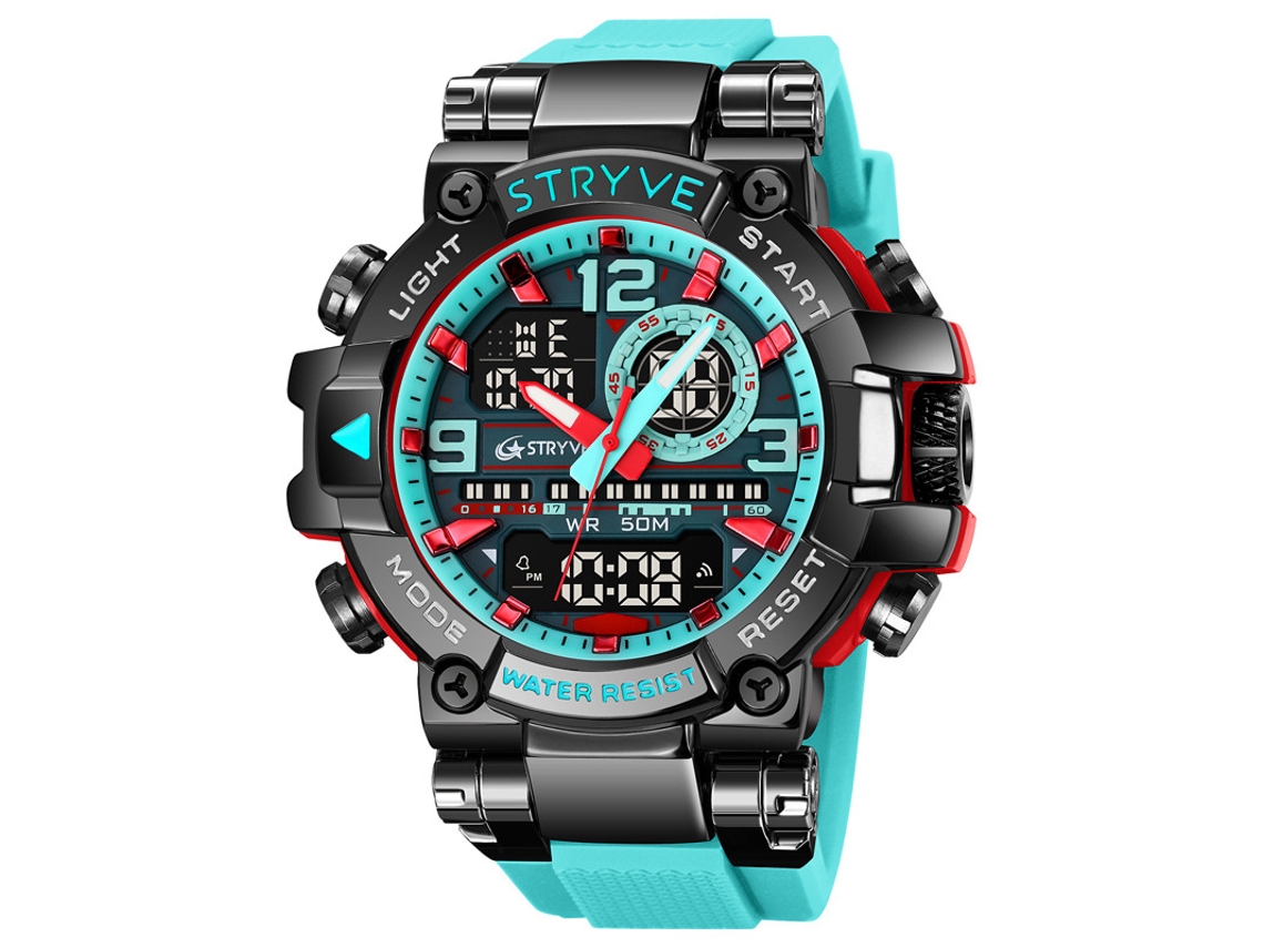 Reloj Electrónico Deportivo Para Estudiantes Y Jóvenes (azul Lago), Elegante Reloj De Pulsera Multifuncional.