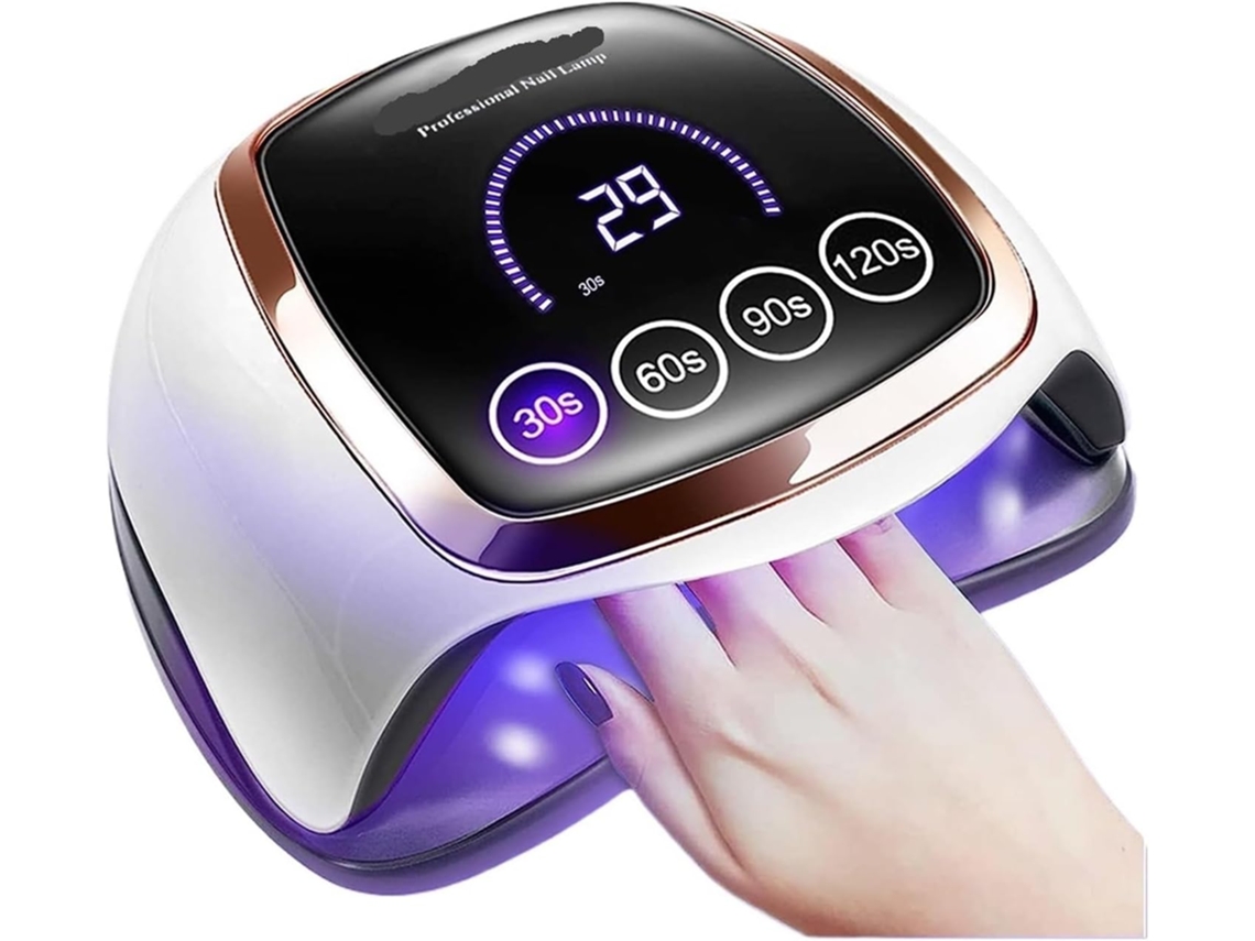 Lámpara De Secado De Uñas Uv Led, Lámpara De Manicura Con Función De Memoria, Pantalla Lcd, 168 W