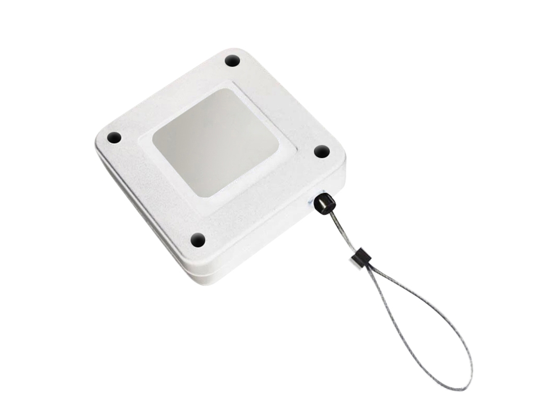 Cierre De Puerta Automático Con Tensión 800g, Cable De Acero 1.2m Y Caja Antirrobo (blanco)