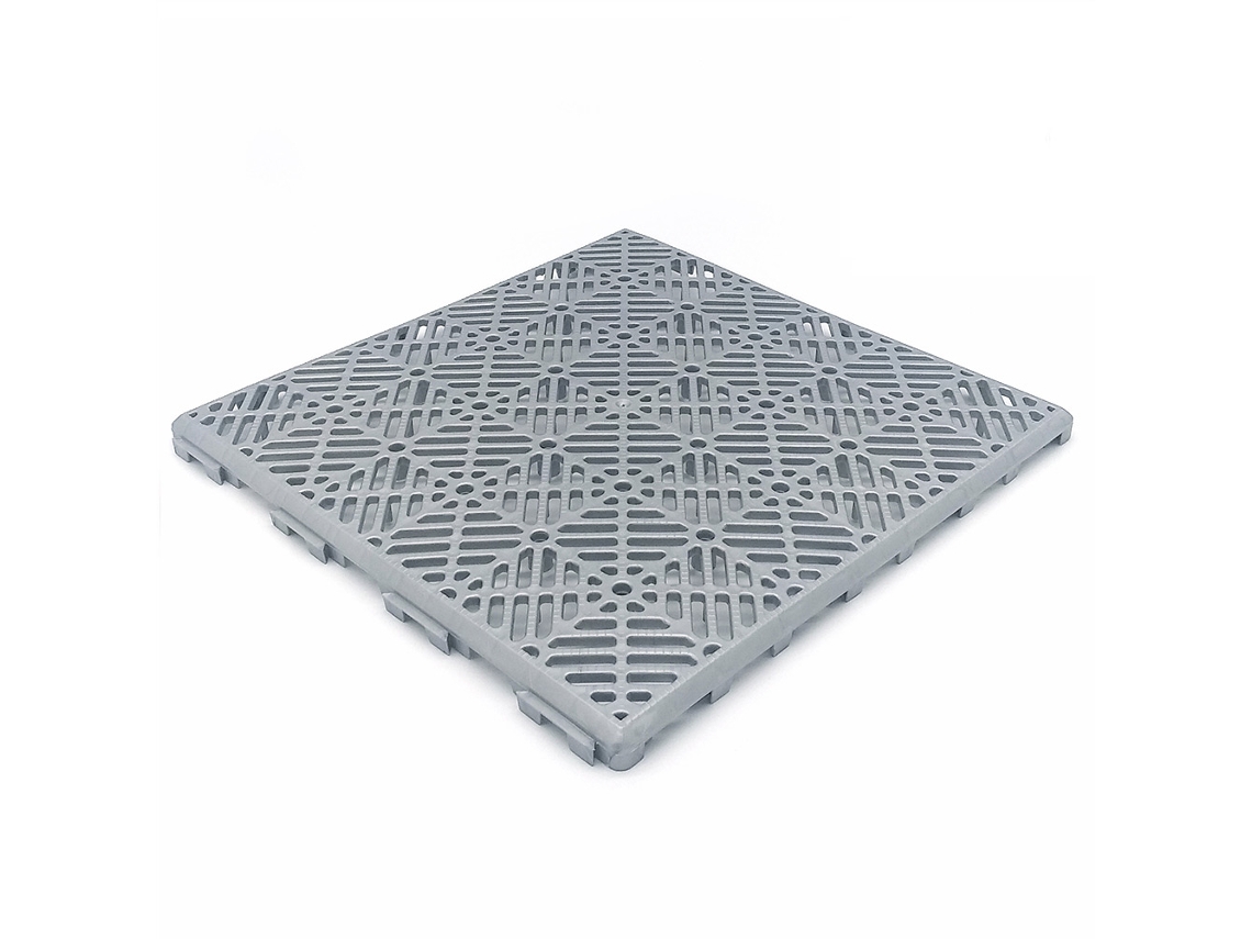 Pack Ahorro 200 Losetas Autoventiladas 30x30x1,5cm (≈18m² - Gris Aluminio) - Suelos De Piscinas, Terrazas, Césped Artificial, Perreras, Trasteros