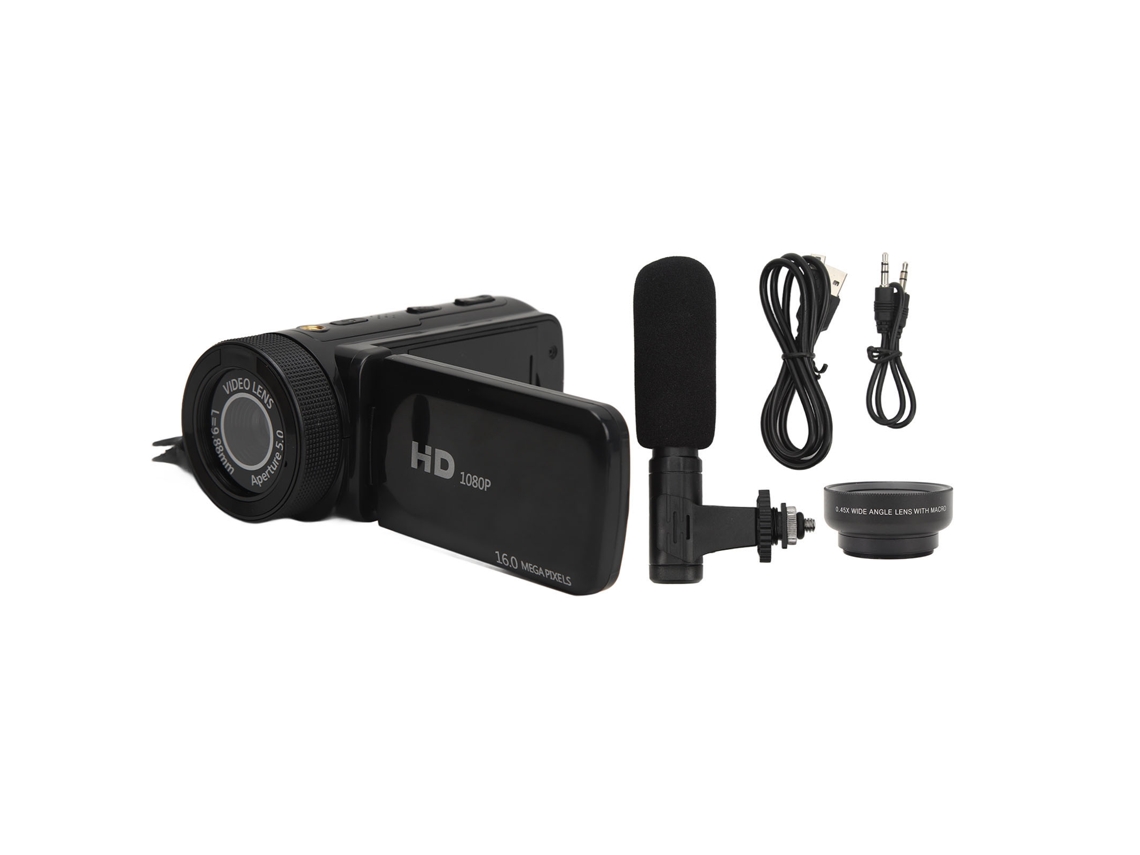 2026-cámara De Vídeo Camcorder Con Micrófono, 16x Zoom, Grabadora Digital Para Vlogging
