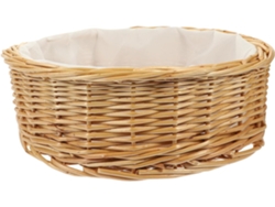 Cesta De Mimbre Multifuncional Con Forro