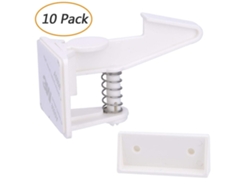 Cerraduras de seguridad para gabinetes infantiles, diseño invisible, cerraduras a prueba de bebés para cajones y puertas de gabinetes de cocina, material ABS no