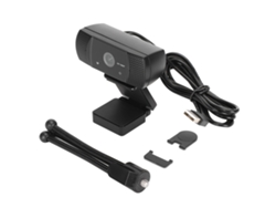 Cámara Digital Usb Webcam Hd 1080p Para Ordenador Con Micrófono Integrado Luz Dourada (negra)