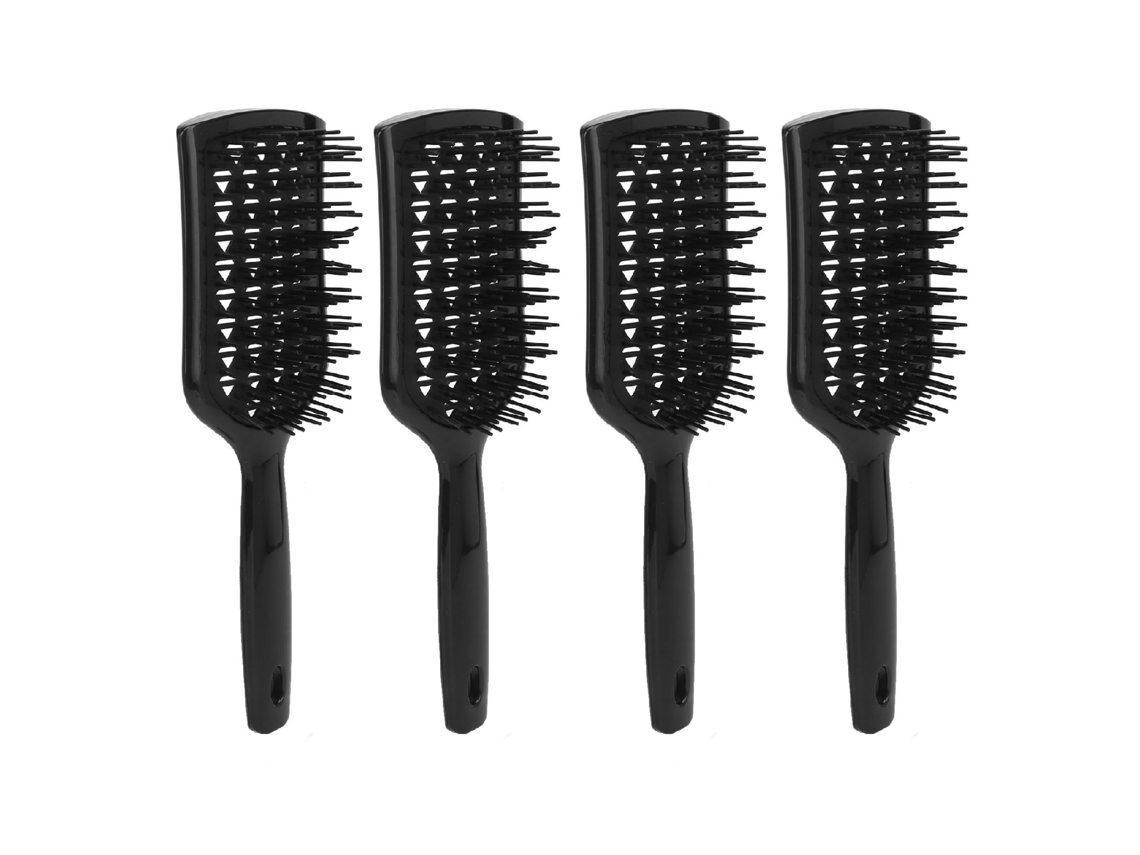 Vlrla-4pcs Vented Paddle Detangling Cabelo Brush Para All Cabelo Types