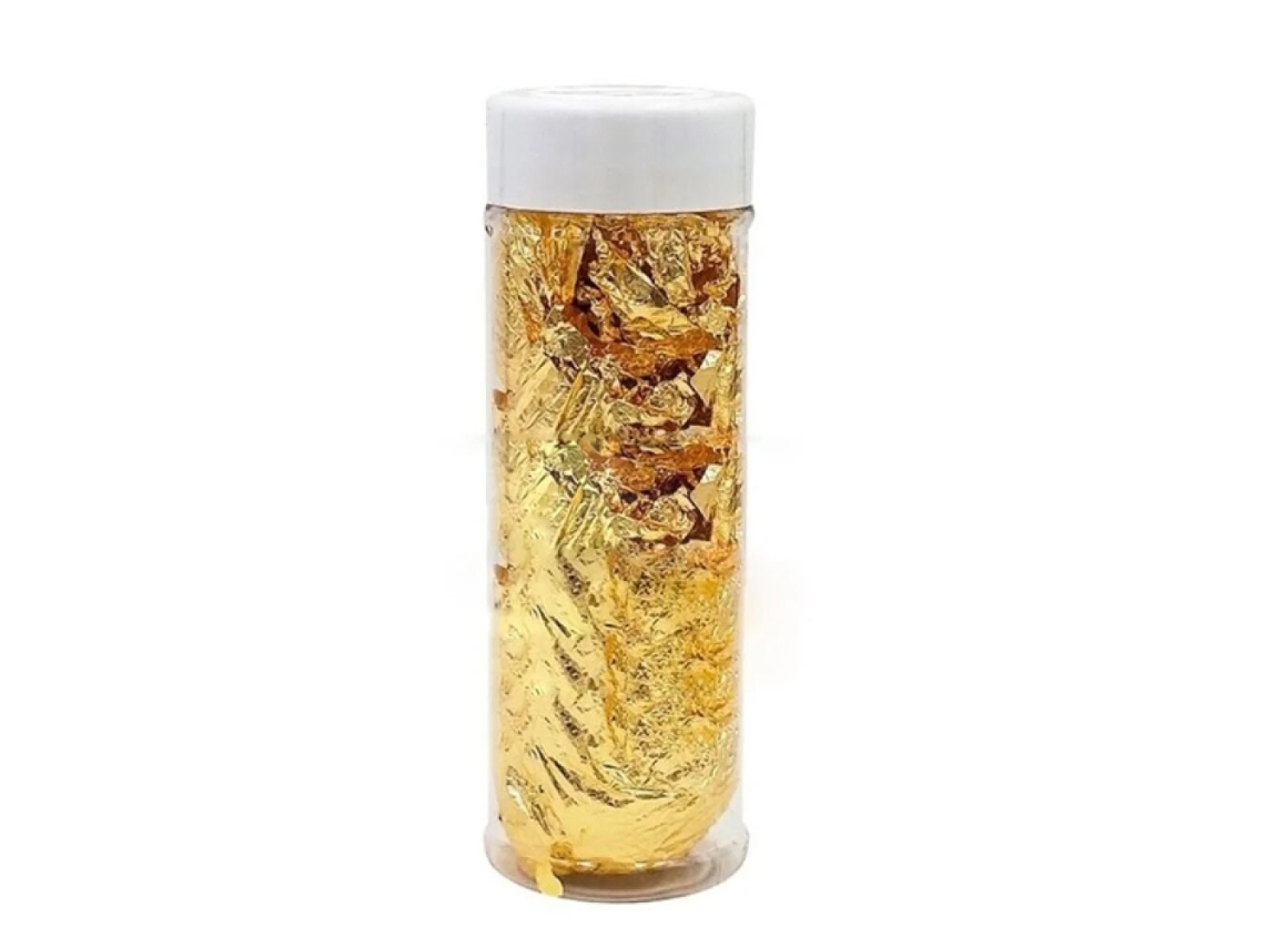 MEOIRUERY Hoja de oro comestible 2 g, juego decorativo para alimentos y bebidas