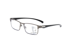 Gafas de lectura multifocales progresivas que bloquean la luz azul, montura metálica Tr Chrui 200d Monocular Color Gun