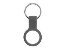 Capa De Silicone Protetora Anti-arranhões Com Chaveiro Para Localizador De Telefone Ios Cinza