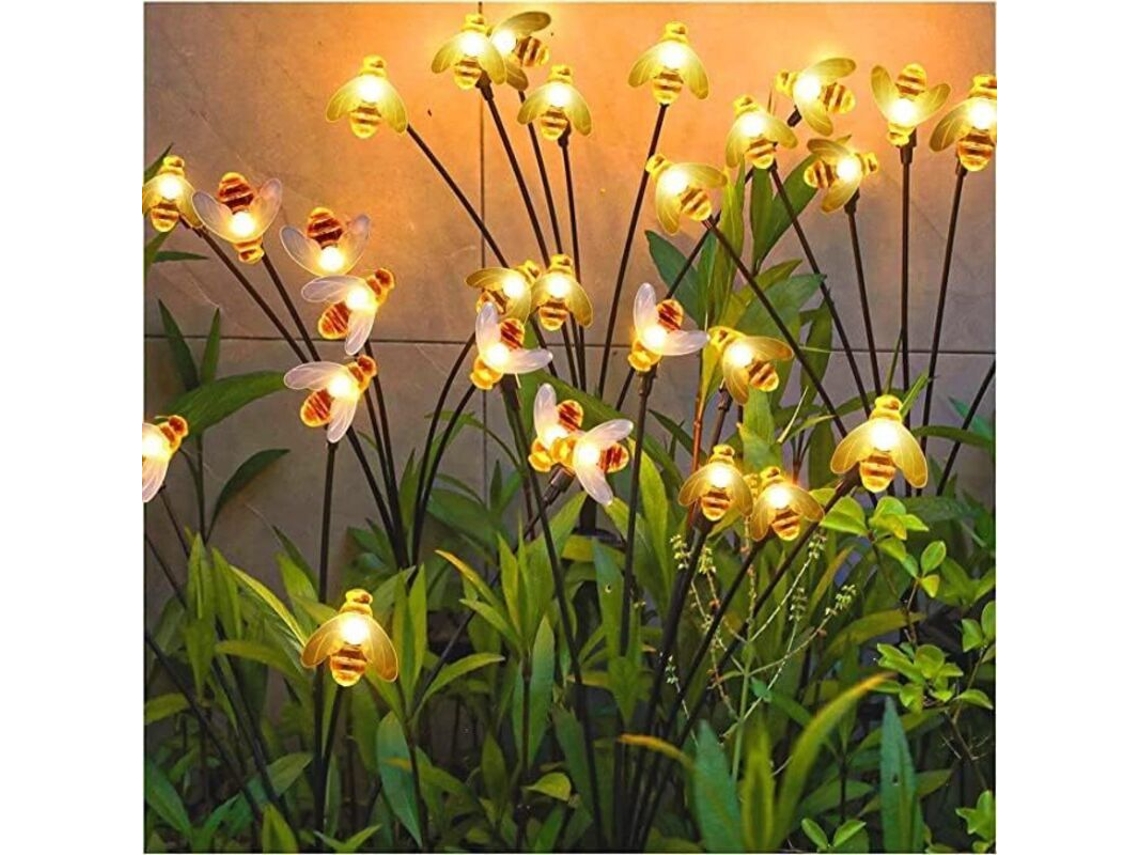 Juego De 4 Luces Solares Impermeables Para Jardín Con 10 Led.
