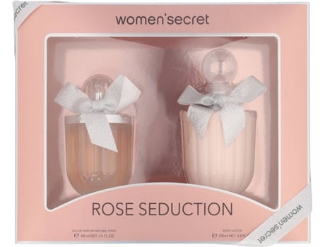 Cofre de Perfume WOMEN'SECRET Rose Seduction Eau de Parfum (100 ml) + Loción Corporal (200 ml)
