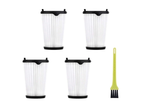Paquete de 4 filtros de piezas de aspiradora para aspiradora Aeg Cx7-2 Ergorapido y 1 kit de repuesto de cepillo pequeño