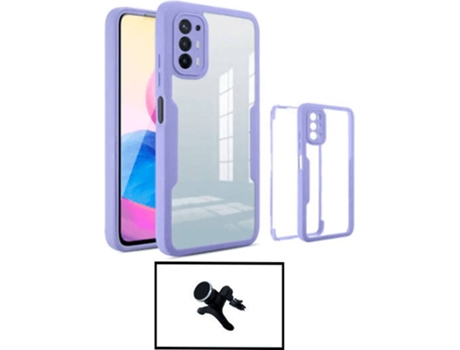 Kit Carcasa + Soporte Magnético Oppo A94 5G G4M Morado