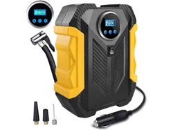 Compressor de ar portátil Choyclit para inflador digital de pneus, bomba de ar 12 V DC com visor LCD retroiluminado para pneus 