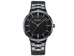 Reloj De Cuarzo Resistente Al Agua (negro), Estilo Delgado, Correa De Acero Inoxidable, Reloj De Negocios Elegante Para Hombre.