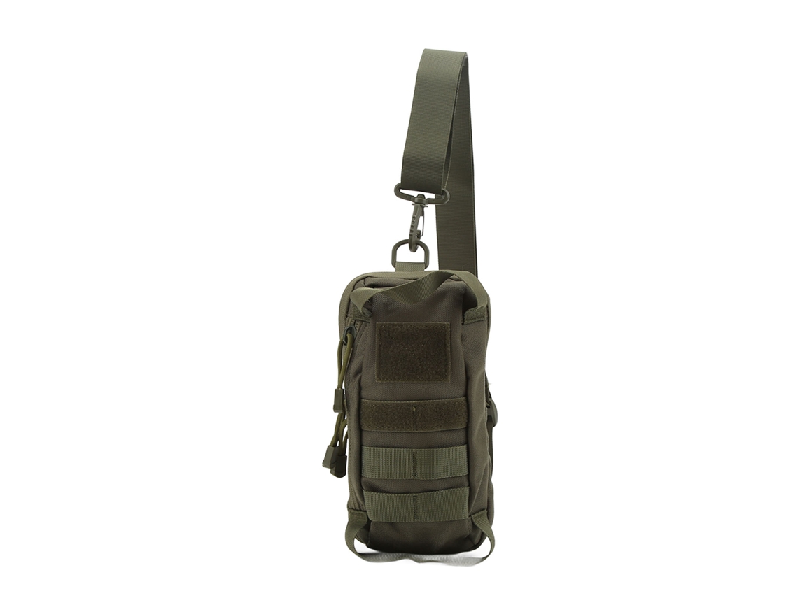 Mochila Militar Impermeable Con Sistema Molle Para Caza, Camping, Senderismo Y Running, Color Verde Oliva.
