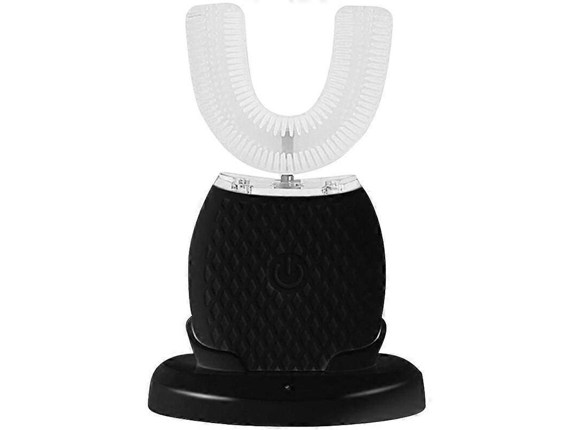 Cepillo de dientes eléctrico sónico GOKOCO en forma de U, limpieza bucal de 360 ​​grados, silicona automática con luz azul fría para blanqueamiento.