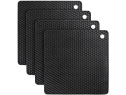 4 Bases De Silicona Antideslizantes Resistentes Al Calor, Agarradera Multifuncional, Apta Para Lavavajillas.