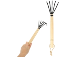 Rastrillo De Mano: Herramienta Manual Ligera Fabricada En Acero Al Carbono Medio Con 5 Púas Y Un Mango Ergonómico De