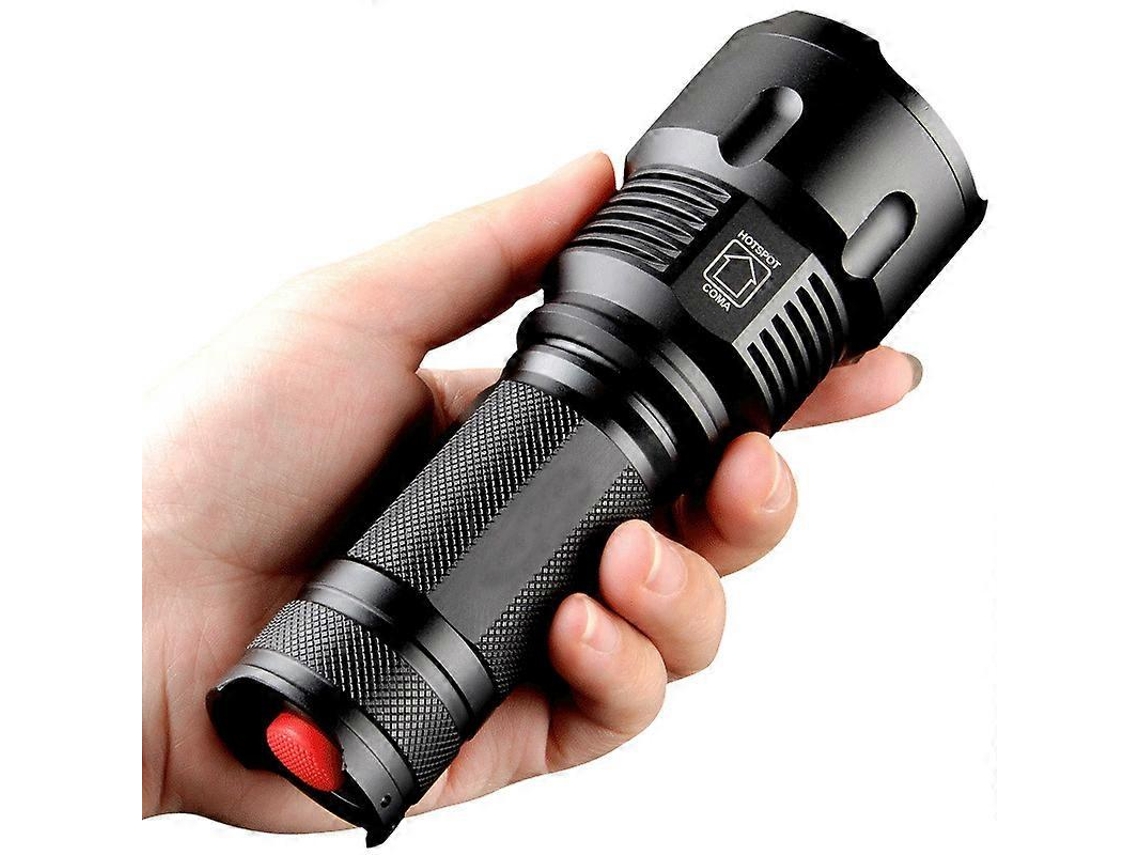 Linterna Led, 3300 Lúmenes, Ultra Brillante, 3 Modos, Impermeable Ip44, Resistente A Choques, Ideal Para Actividades Al Aire Libre