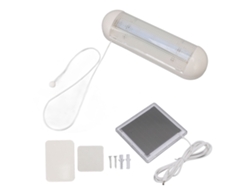 Rebe-luz Led Solar Separada Para Garage Con Panel Solar, Ideal Para Taller, Corredor, Patio Y Escaleras