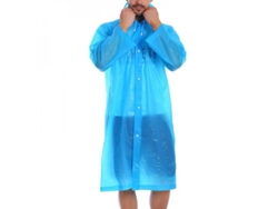 2026-impermeable Eva Para Adultos Chubasquero Reusable Con Capucha Poncho Sbz Ligero Plegable Talla Única Azul