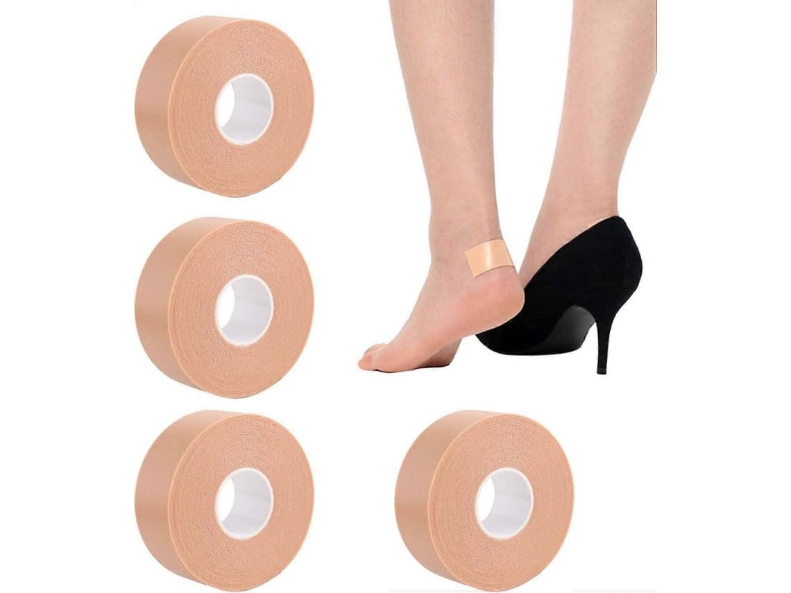 8 Rollos Cinta Moleskin 2.5cmx5m, Parche De Espuma Respirable Para Cuidado De Pies, Protección Antideslizante Para Tacones Altos Y Deporte