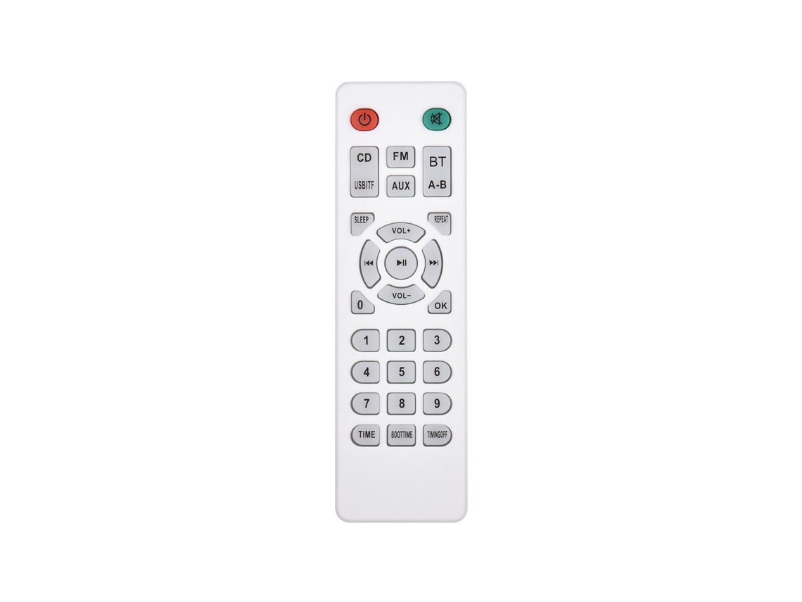 Reproductor De Cd Con Altavoz Bluetooth, Radio Fm, Mando A Distancia Y Soporte De Pared/mesa.