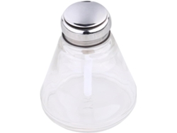 Botella Dispensadora De Vidrio Transparente De 220 Ml Con Tapa Metálica, Envase