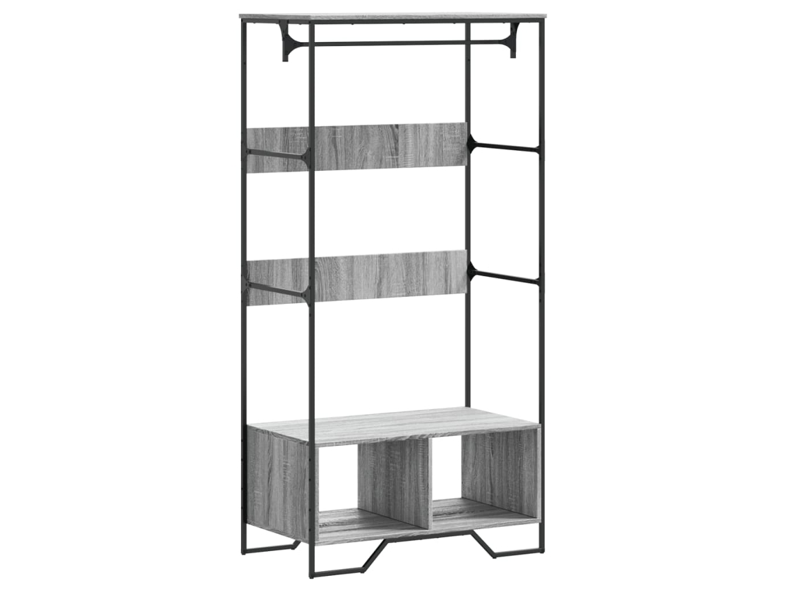 Maison Exclusive - Armario De Madera De Ingeniería Gris Sonoma 90x50x180 Cm