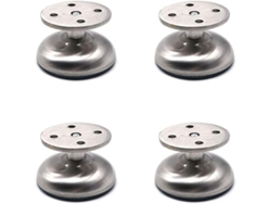 Conjunto De 4 Patas De Mueble Ajustables De Acero Inoxidable Grueso Resistente 3.8cm X 5cm Para Baño