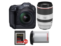 Canon Eos R3 + Rf 24-70mm F/2.8 L Is Usm + Rf 70-200mm F/2.8 L Is Usm + 3 Sandisk 64gb Extreme Pro Cfexpress Type B + Canon Lp-e + Ebook Pricedirect