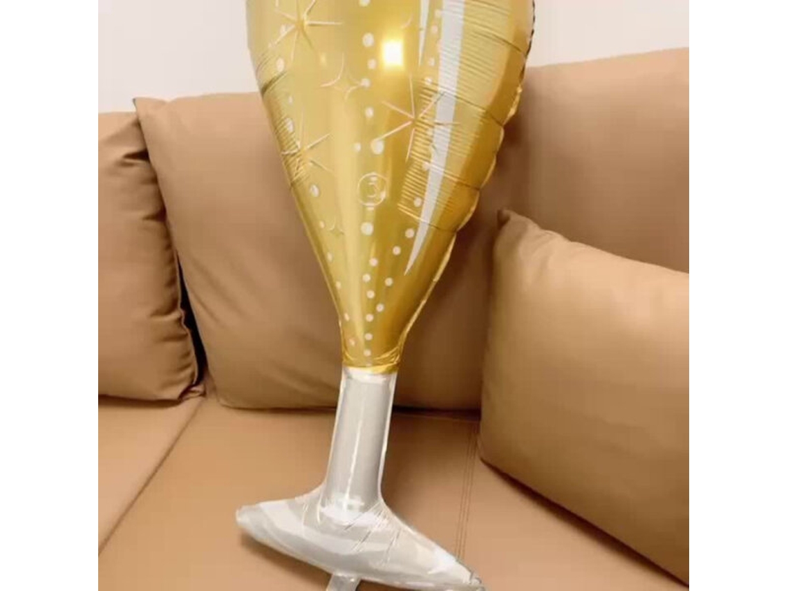 Globos de aluminio con forma de copa de champán para celebraciones de Vayotoy