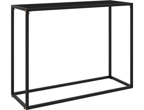 Mesa consola VIDAXL Negro Cristal (100x35x75 cm)